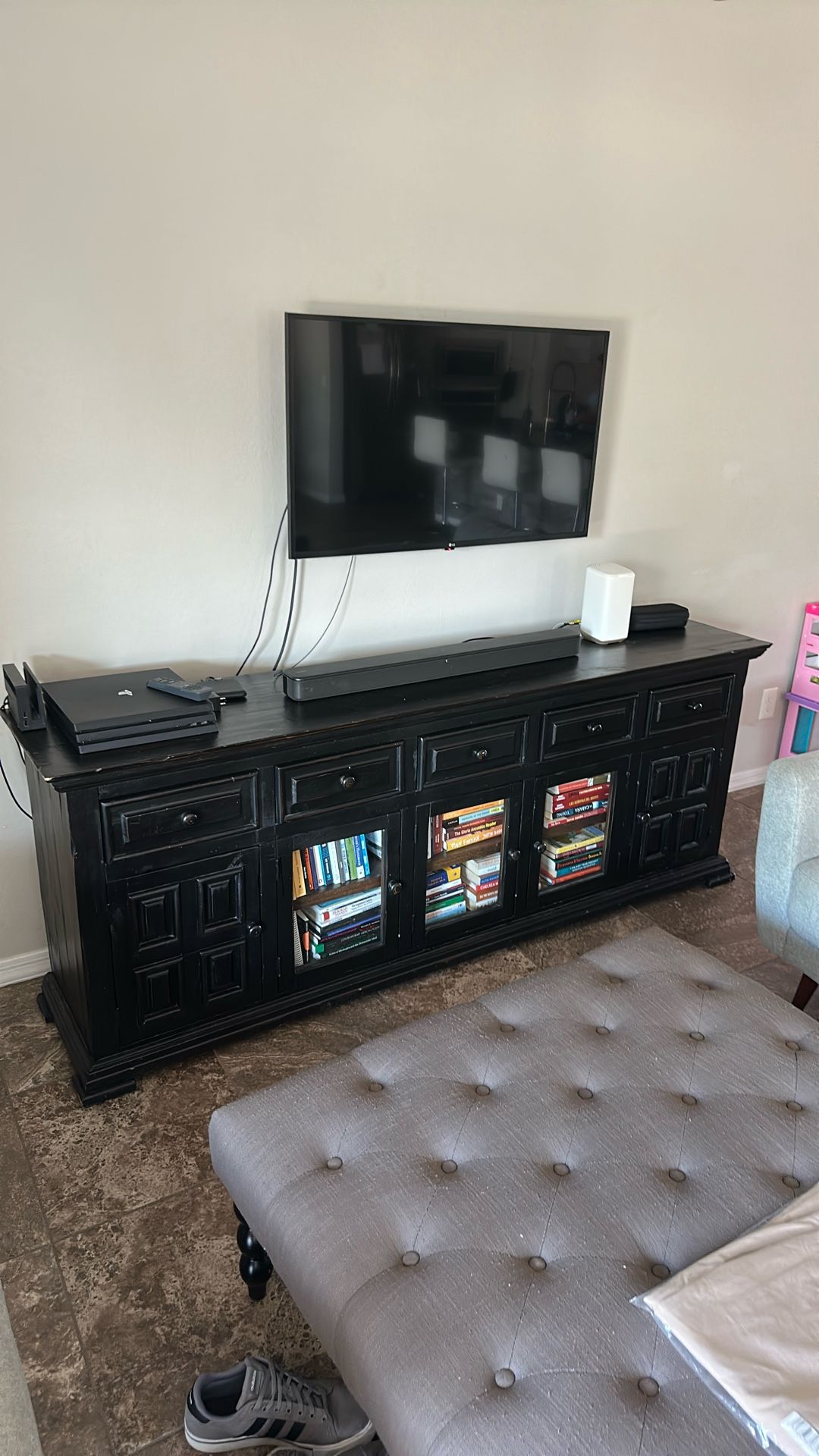 Entertainment Center And Dining Table