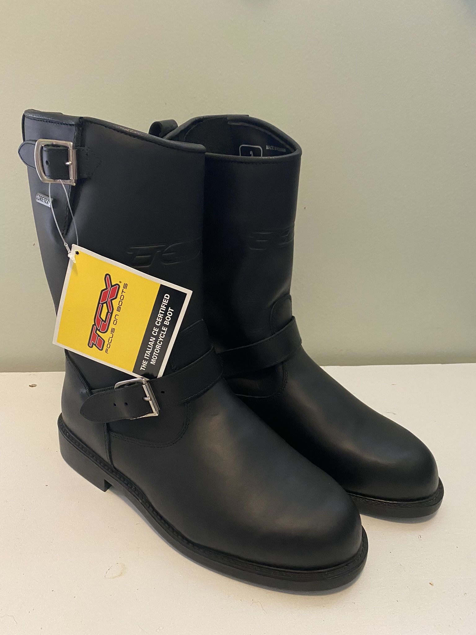 TCX Leather Motorcycle Boots Size EU45 / US11