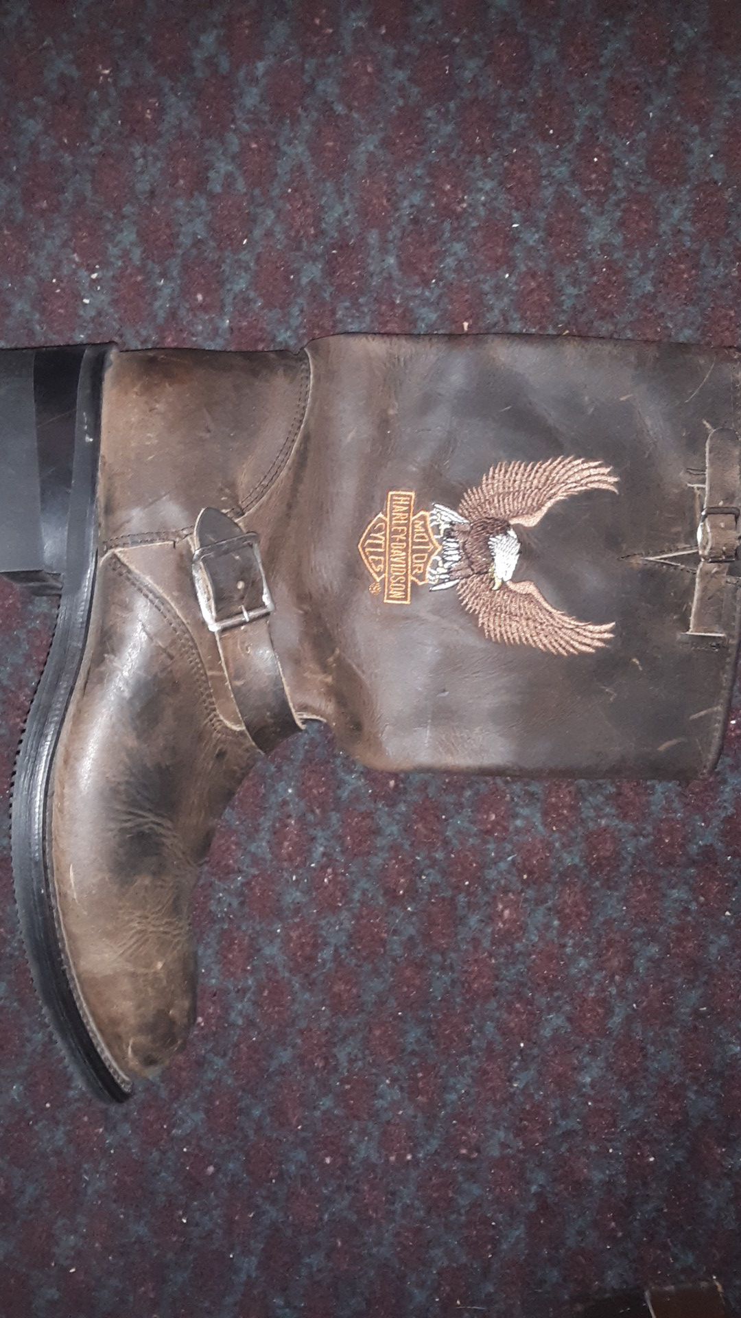 Photo New vintage harley davidson boots