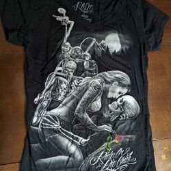 Women's Black T-shirt Size Large