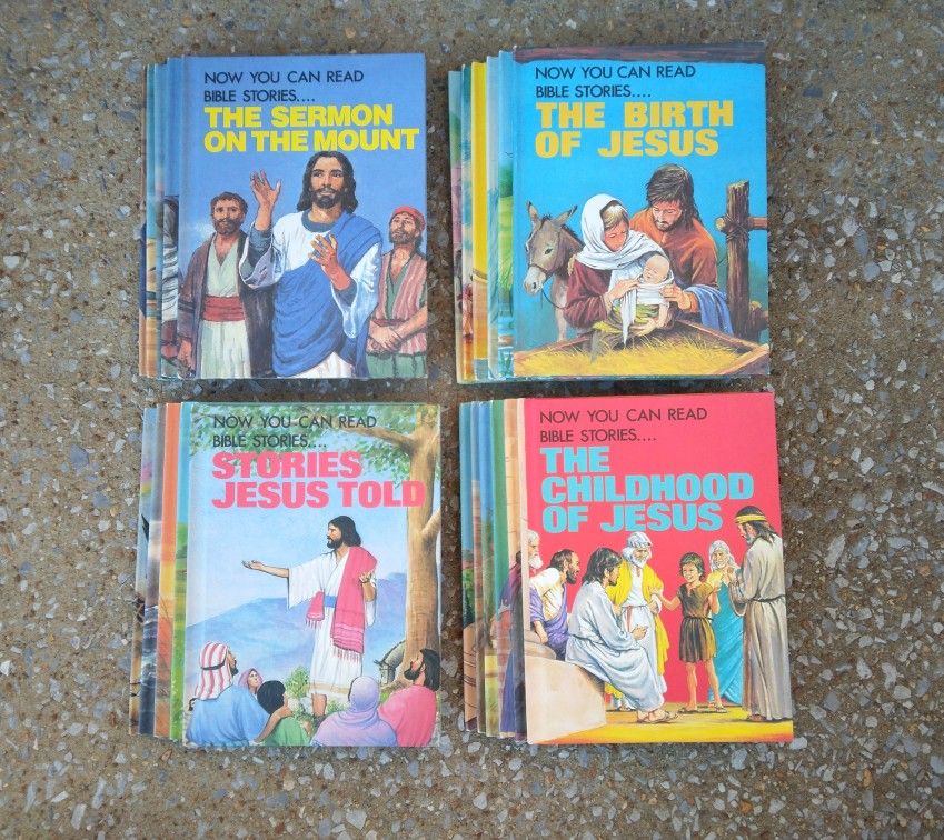 Vintage Now You Can Read (Set Of 30) Bible Stories Books
