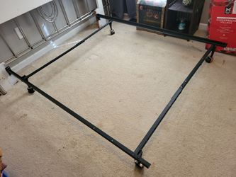 Adjustable twin to full size bed frame