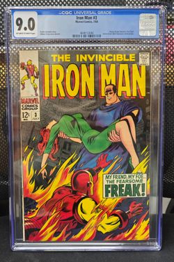 THE INVINCIBLE IRON MAN #3 CGC Graded 9.0