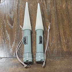 Military Signal Flashlights with Wands – Lot of 2