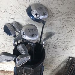  Golf clubs and golf bag