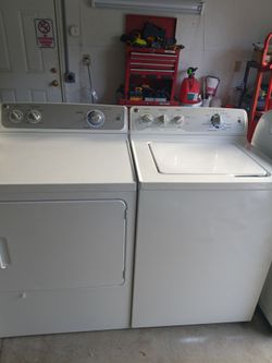 GE washer and dryer