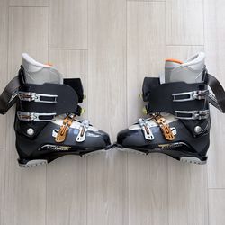 Salomon Performa Alpine Ski Boots Mens Size 29.0 US 11.5 Black Gray Orange