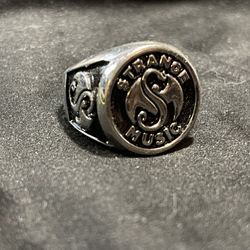 Strange Music Snake And Bat Ring