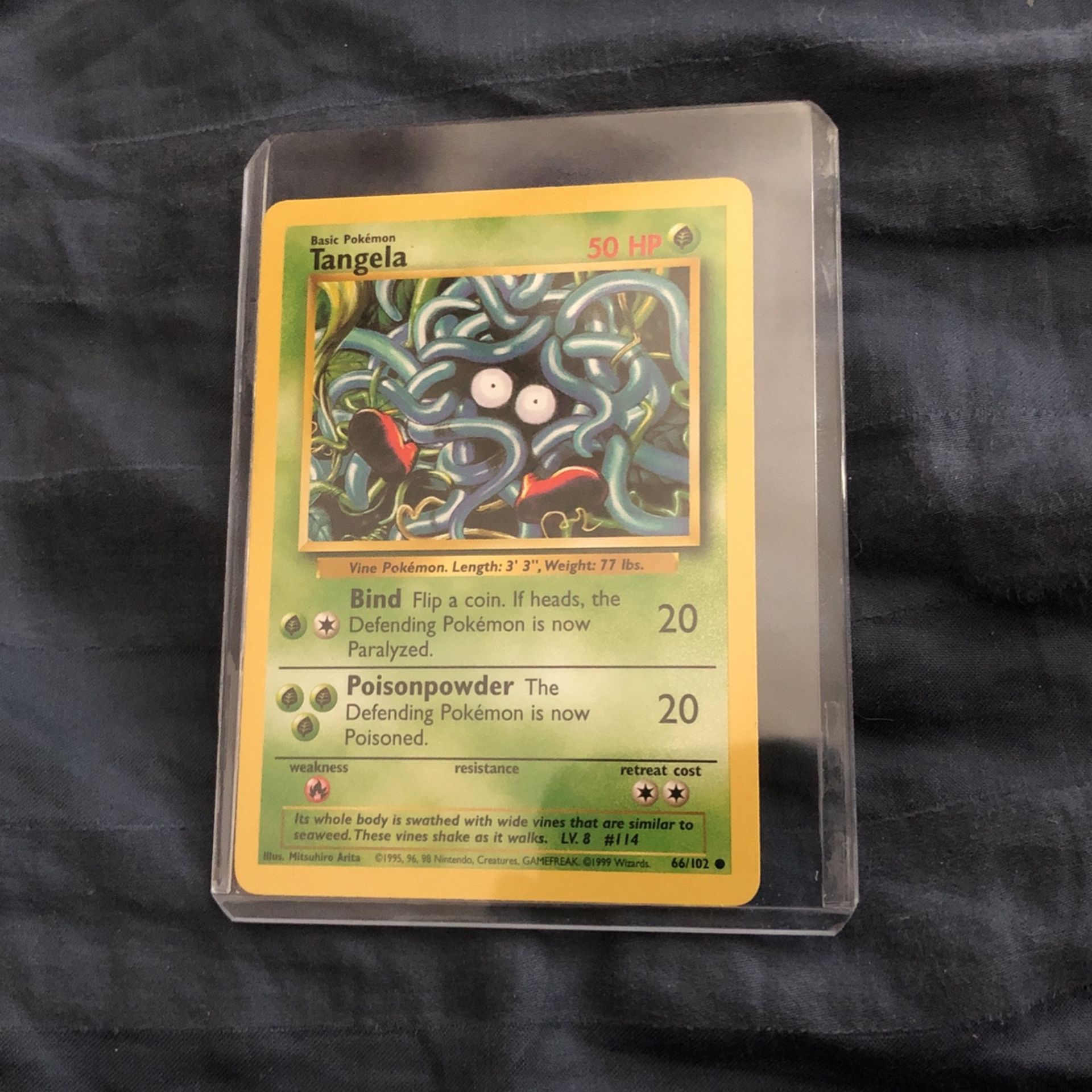 1995 Tangela Pokémon Card 66/102