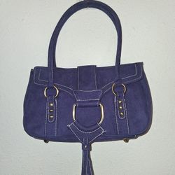 Y2k Purple Suede Shoulder Bag 