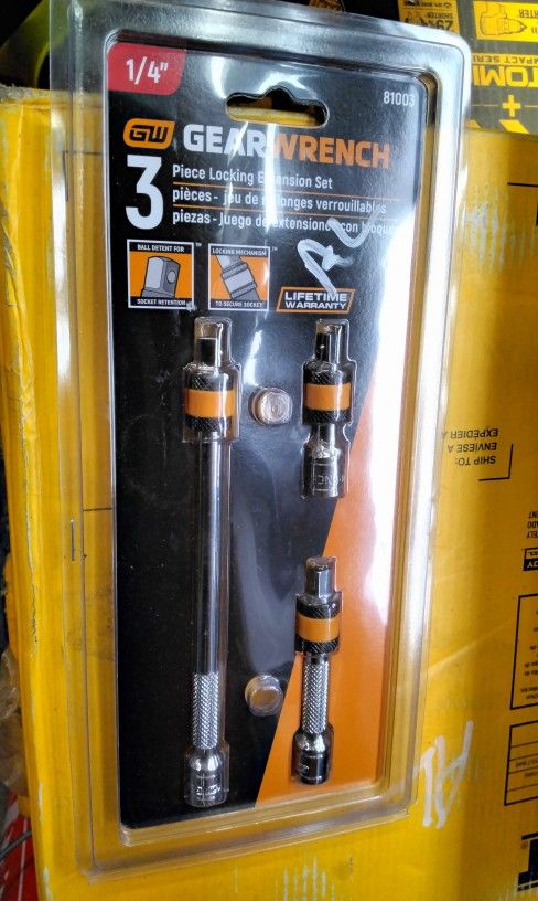 Gearwrench 3 Piece Locking Extension Set
