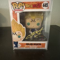 Majin Vegeta Signed Funko Pop