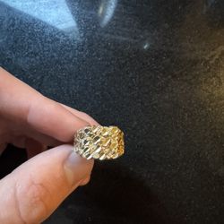 Gold Nugget Ring 