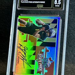 2018 Leaf Metal Draft 💥 DJ Moore 💥 State Pride Auto Rookie GMA 8.5 NM-MT+ 💎 - Chicago Bears