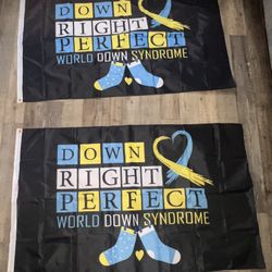 Down Syndrome Awareness Flags Size 3ftx5ft 