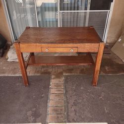 Vintage  Desk Table 1040s  Craftsman