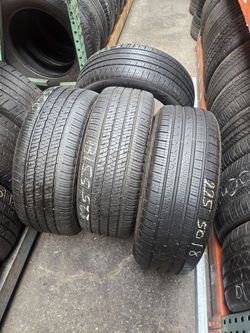 Set of 4 tires Runflat 225/50/18 for BMW infiniti Mercedes 2 Bridgestonee and 2 pireli