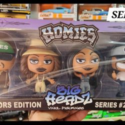 HOMIES Big Headz
 Series #2
4 inch PVC Vinyl Collectible 4-Pack Figure Set 