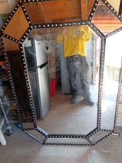 Gold Octagon Mirror
