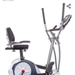 Body Champ 3-in-1 Home Gym, Upright Exercise Bike, Elliptical Machine & Recumbent Bike, Trio Trainer