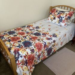 Twin Size Bed For Kids W/mattress Included 