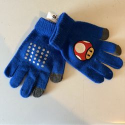 Kids Super Mario Toad Gloves