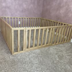 Custom Montessori Style Floor Bed/Gate