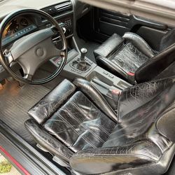 BMW E30 Sport Seats Black Leather 325i 318i 84-93