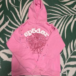 Pink spider hoodie