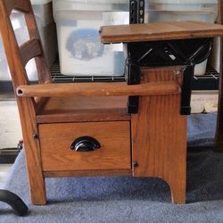 Antique Oak Child Desk