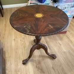 Two gorgeous vintage looking wood tables.