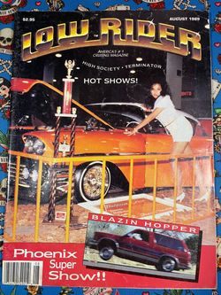 Lowrider magazine 1989 August
