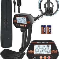 Metal Detector for Kids, 8" Waterproof Coil, Fun LCD Display with All Metal & Disc Modes, Adjustable Lightweight Starter Kit for Junior Treasure Hunts