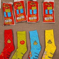 McDonald's Grinch socks.