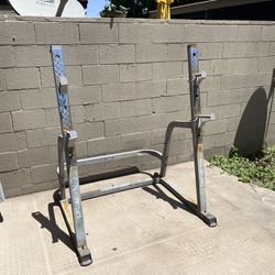 POWERHOUSE Squat Rack , Nautilus, TSA-5820 For Home Gym Lifting And Bench Press. Also Can Be Used For Lat Pull-downs