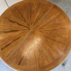 Round Wooden Table