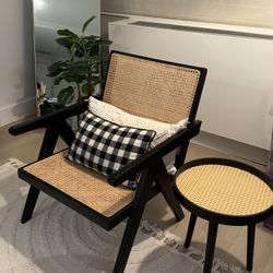 Black rattan Loungers (2)