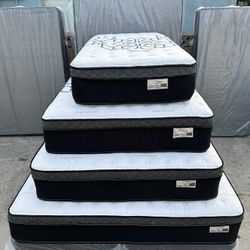 New Mattress. All Sizes Available. Queen Size Mattress Pillow Top 12” Thick