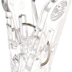Premium Balloon Accessories Clear Clip-N Balloon Weights, 30 g, Transparent
