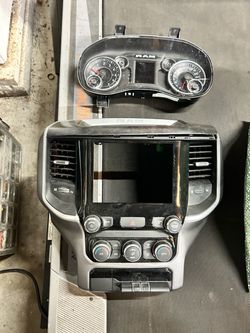 Ram Truck Instrument Cluster and Center Console