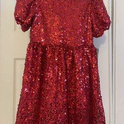 GRACE KARIN Girls Party Dress Sequin Formal Fancy Birthday Dress for Girls Prom Ruffle Midi Dress -14Years