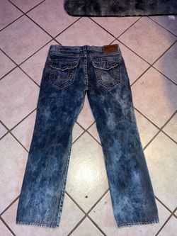 True Religion Ricky Super T - Acid Wash (Green/Blue Stitch)