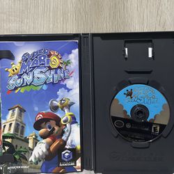 Super Mario Sunshine (Nintendo GameCube) W/ Manual Complete In Box- Tested- 
