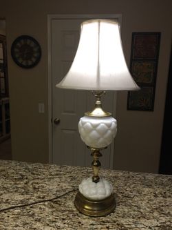 Vintage glass lamp.