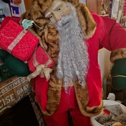 Vintage Santa Claus Statue Life Size !!!