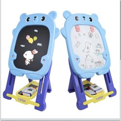 Children's Drawing Board, Chalkboard White Board, Magnetic Drawing Board, Magnetic Water Brush, Chalk, Painting, Writing, Graffiti, Height Can be Rais