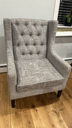 Like New! Gray Grey Armchair Accent Chair