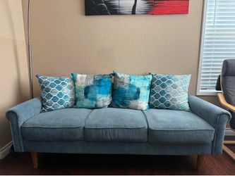 Blue midcentury modern sofa/couch