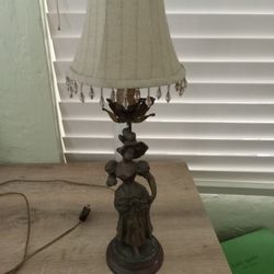 Antique French Lady Figurine Lamp