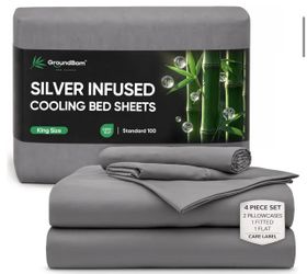 Silver infused bedsheets set